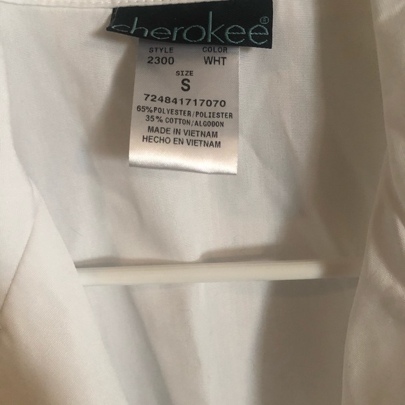 Cherokee White Lab Coat Small NWT - Picture 2 of 5